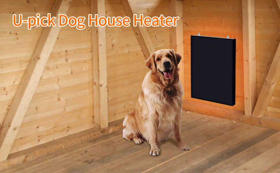 Upick Dog House Heater with Antibite Wire, 100W Pet