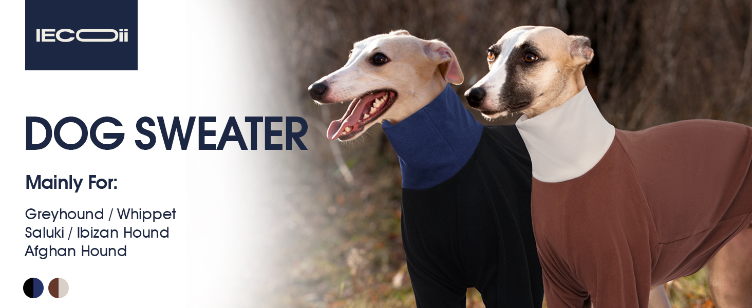 IECOii Greyhound Sweater, Turtleneck Italian Greyhound