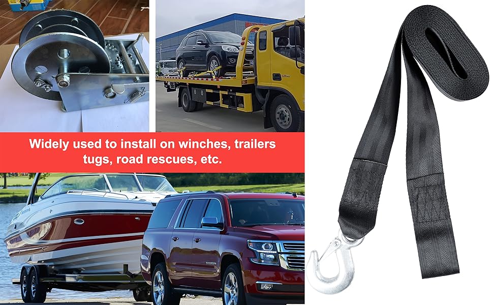 Boat Winch Strap Winch Belt Boat Winch Belt Belt for