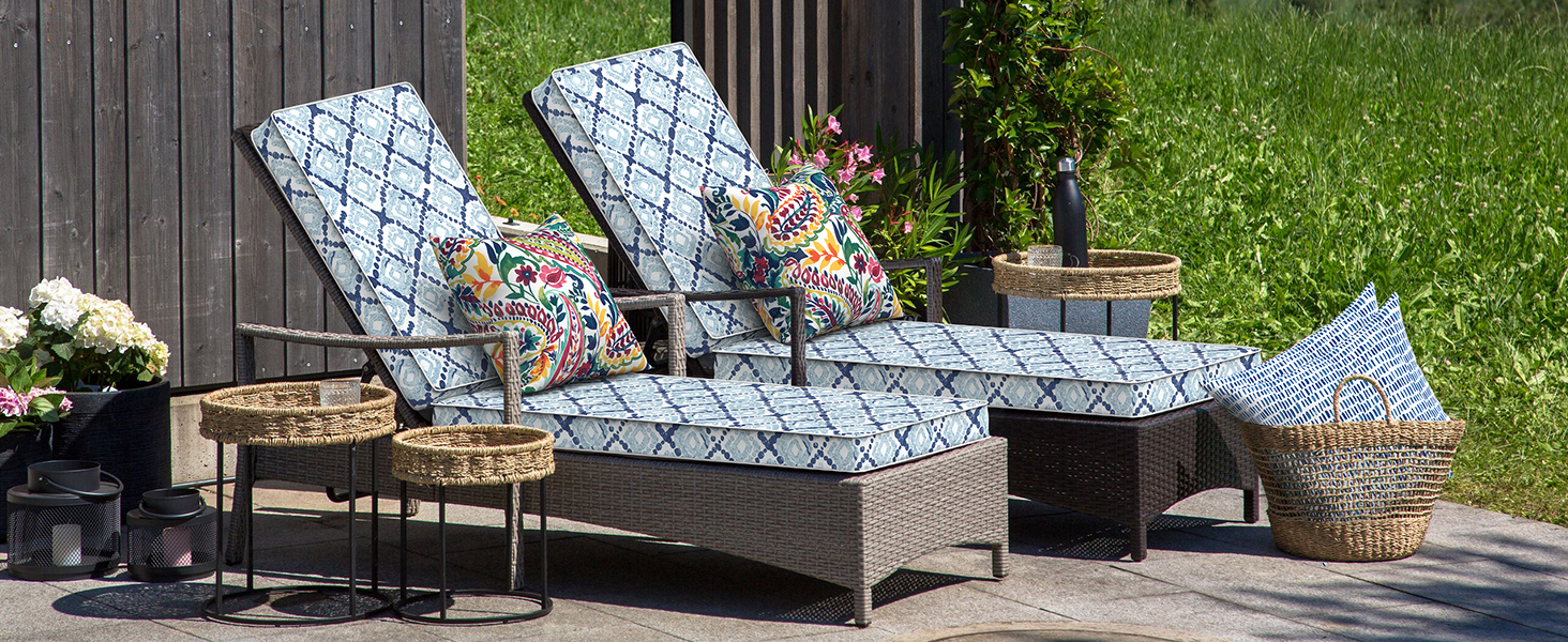 Outdoor Chaise Lounge Cushion