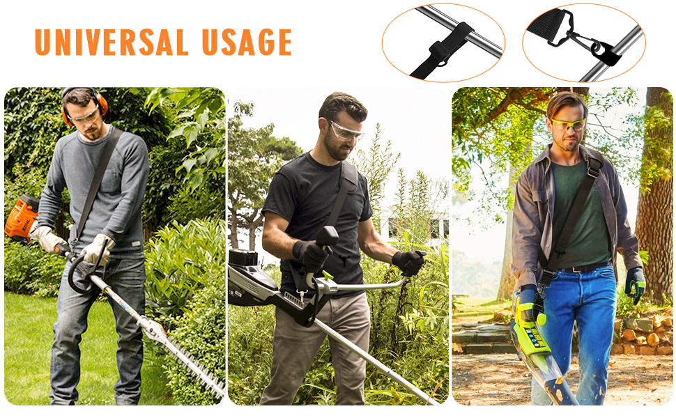 Iswawo Trimmer Strap for Weed Eater, Adjustable Shoulder