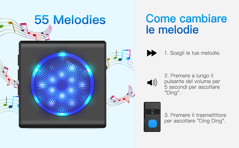 PewinGo Campanello Wireless