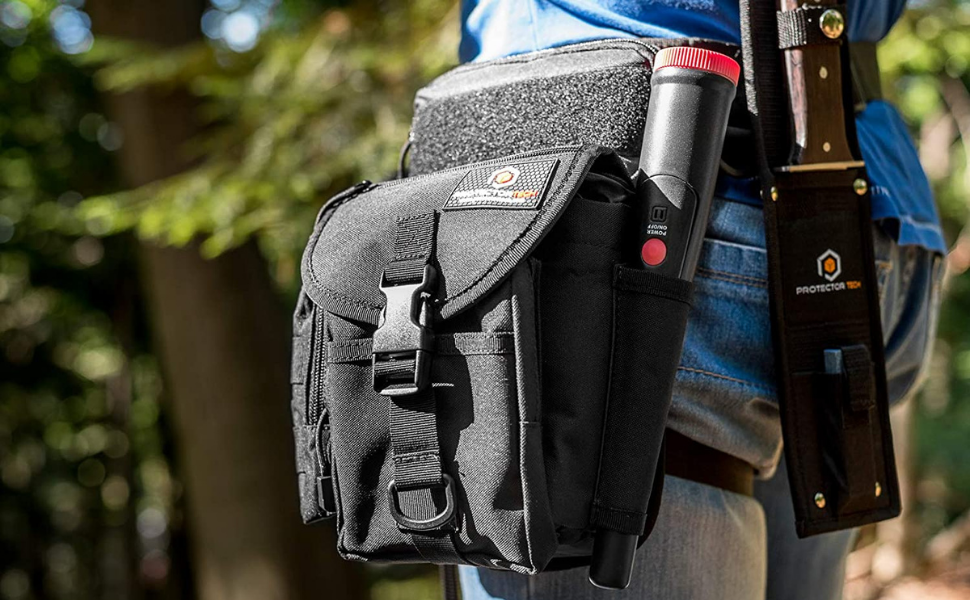 ProtectorTech Detector de metales PRO PinPointer + bolsa de caída HD para hallazgos