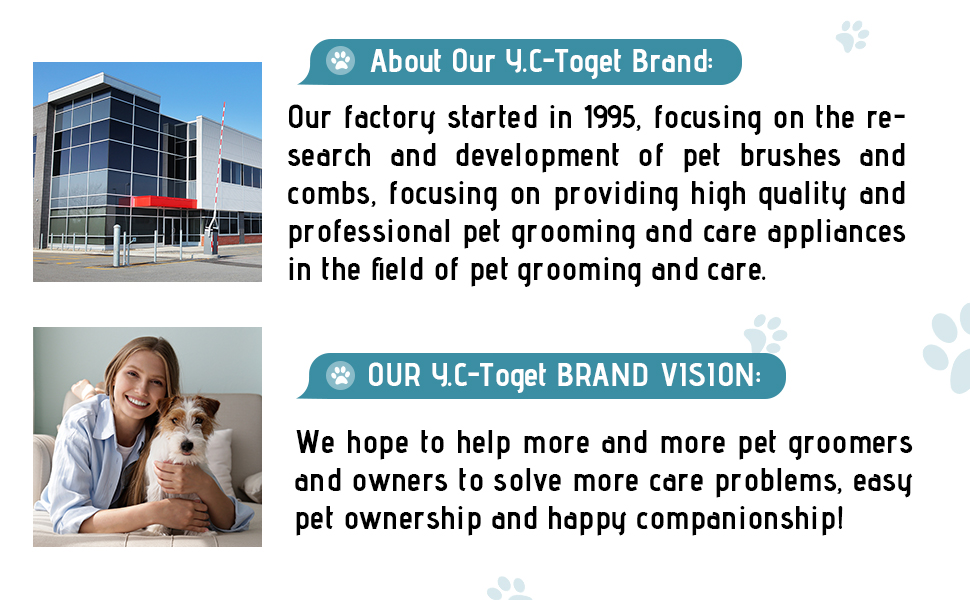 Y.C-Toget slicker dog brush,USED & RECOMMENDED BY PROFESSIONAL DOG GROOMER