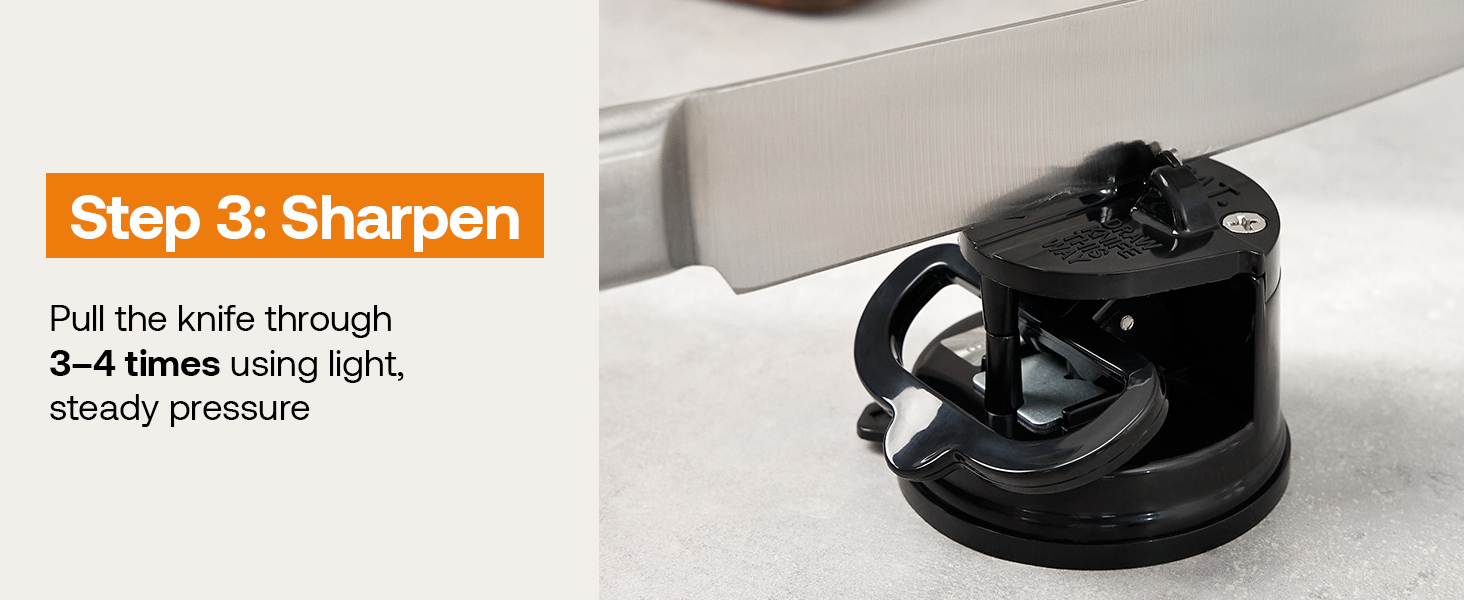 AnySharp EDITIONS Hands Free Knife Sharpener Easy to Use Sharpening Tool