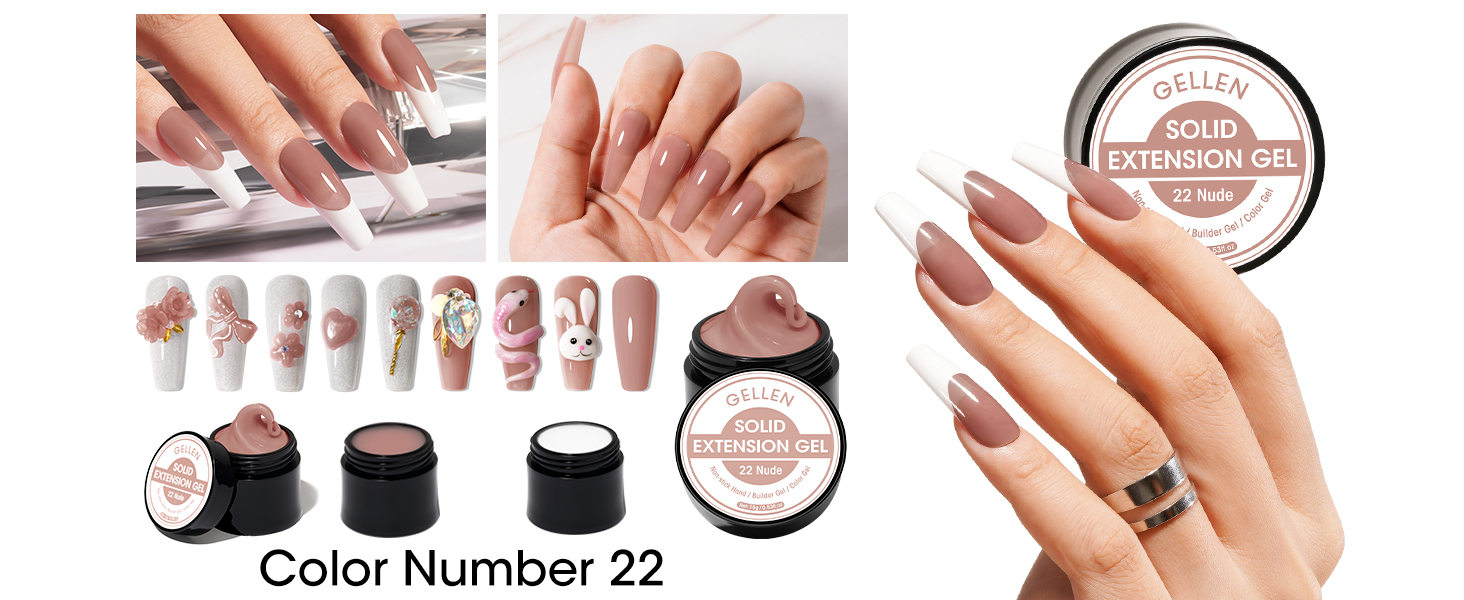 solid builder gel for nails 3d gel