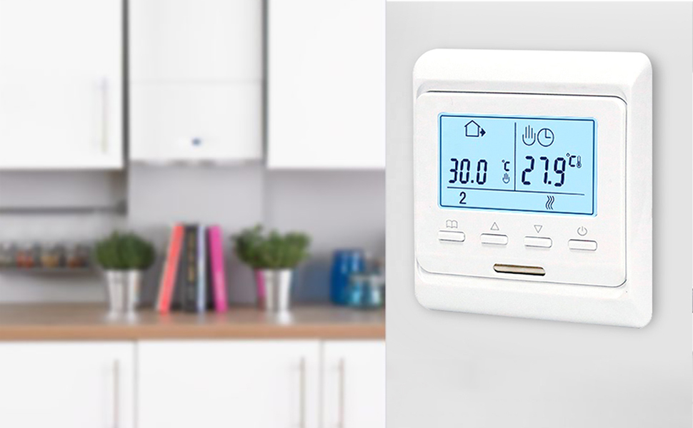 KETOTEK Programmable Thermostat for Water Underfloor Heating 220V 3A
