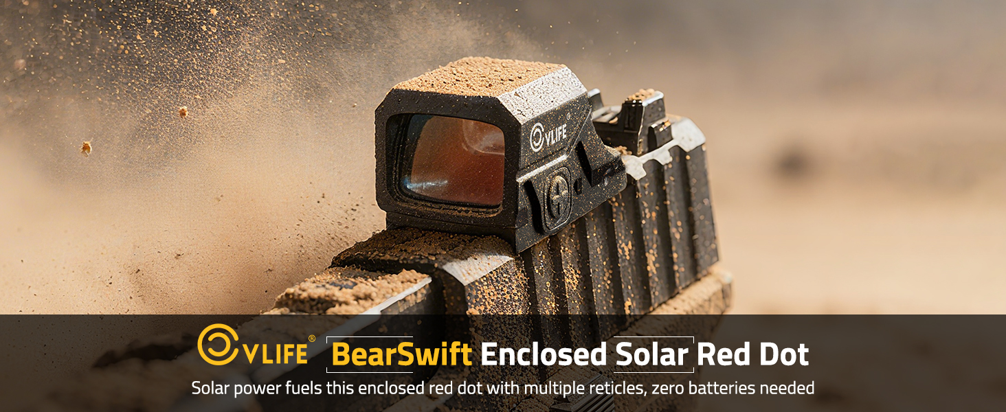 CVLIFE BearSwift Enclosed Solar red dot Sight