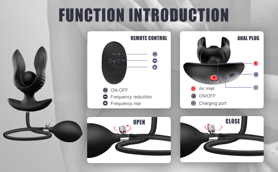 Function introduction Inflatable anal plug