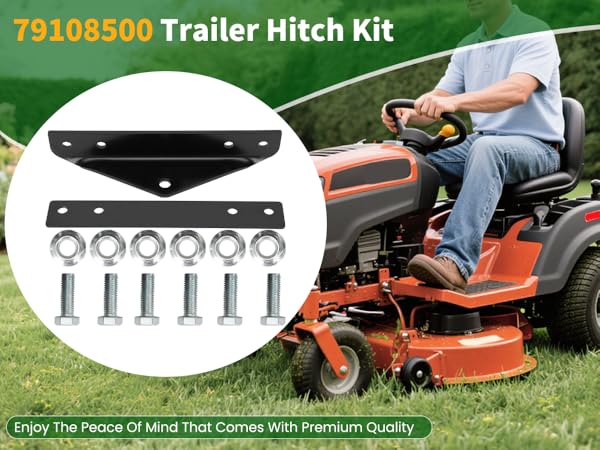 z。 Lawn Mower Trailer 79108500 Taile Hitch Kit Fit Fo Gavely ZT