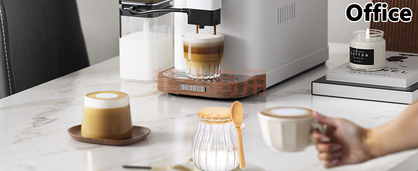 Sugar Container Sugar Keeper with the Bamboo Lid and Spoon