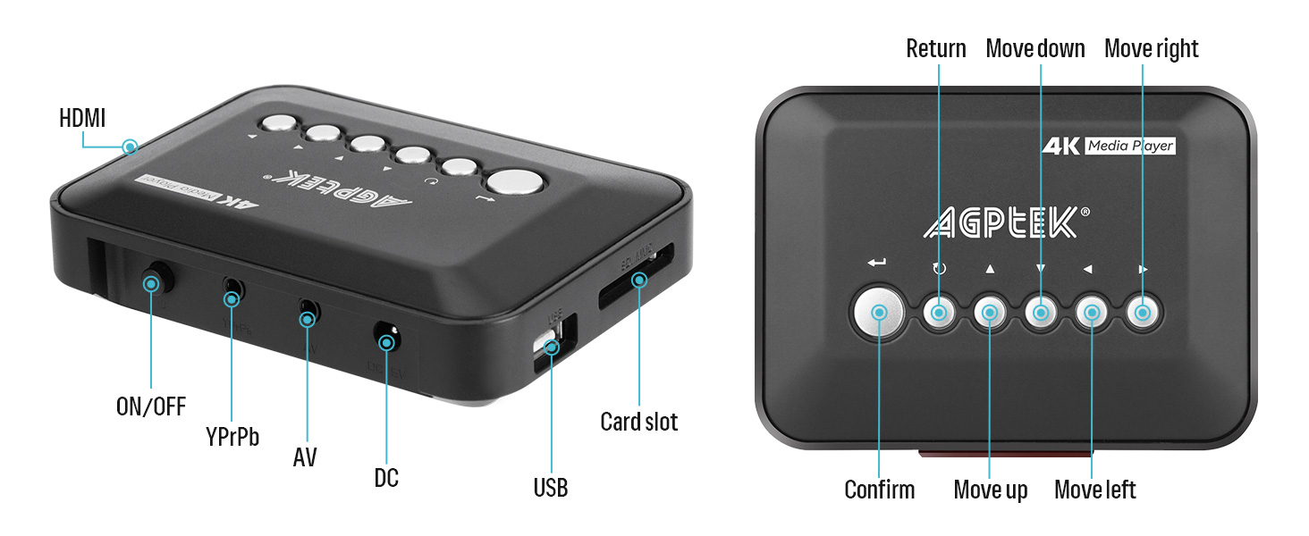 4K@30hz HDMI TV Media Player