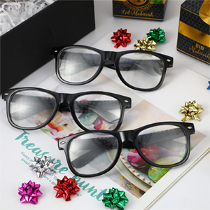Glass Heart PREMIERE SCREENING グッズ GLITTER Heart Shaped Glasses - Set of 3 Light Blue, Green