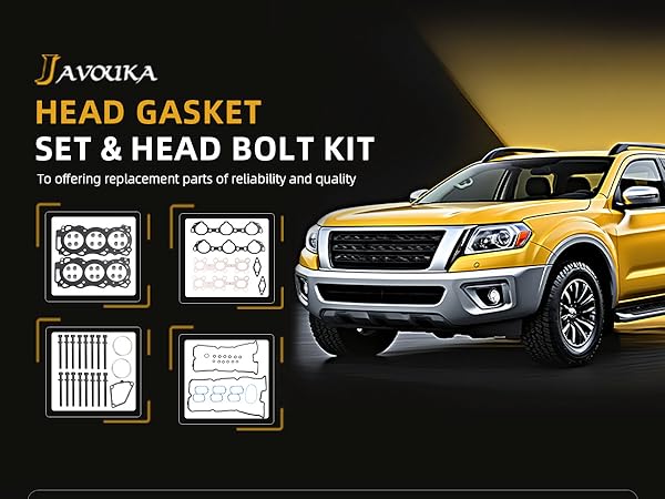 Amazon.com: JAVOUKA Head Gasket Set with Head Bolts Kit fits