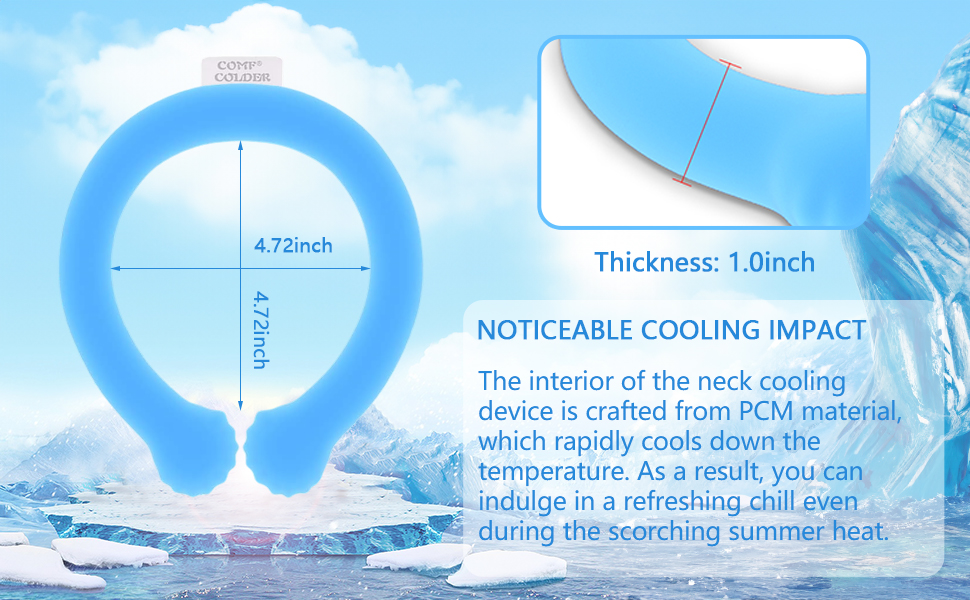Comfcolder Reusable Neck Ice Pack Neck Coolers for Extremely hot Weather Summer Heat