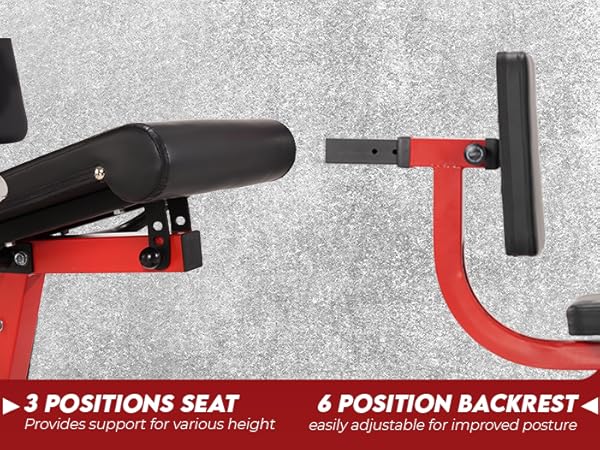 Yes4All Leg Extension and Curl Machine, Adjustable Leg Machine with Plate Loaded