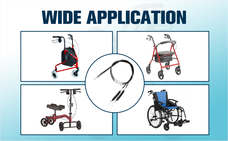 Brake Cable Compatible with Drive Rollator Walkers