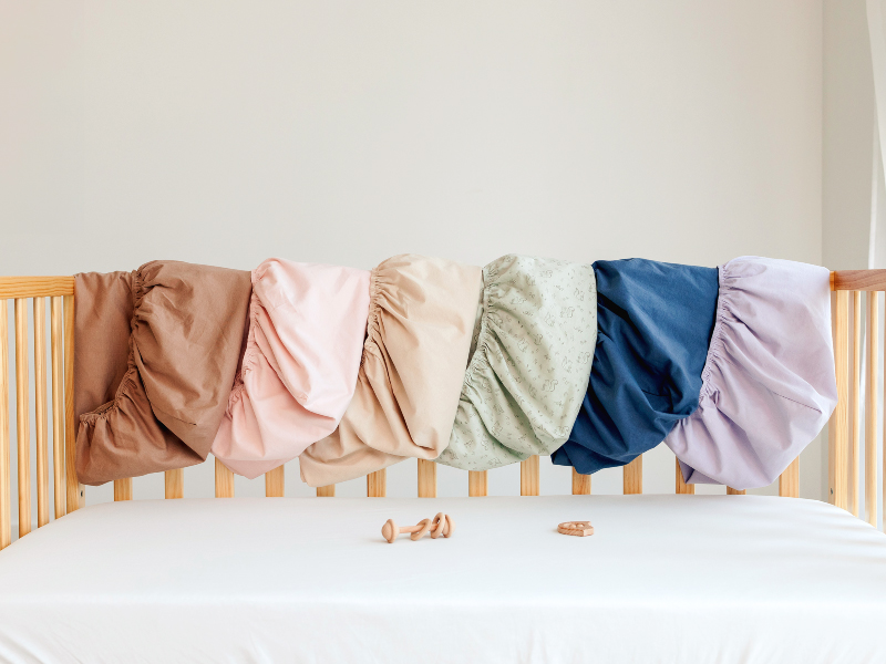 2Pack Waterproof Pack and Play Sheets,Mini Crib Sheets