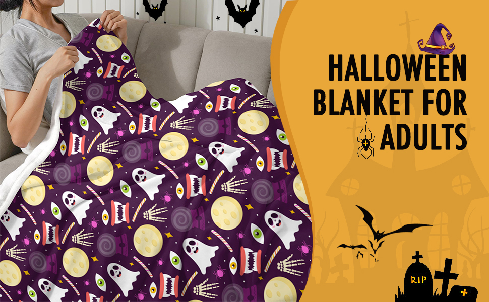Kendt Halloween Blanket for Kids,Girls,Boys,Halloween