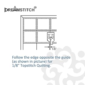 SA125, ESG-QF 1/4 inch Snap On Quilting Patchwork Presser Piecing Foot