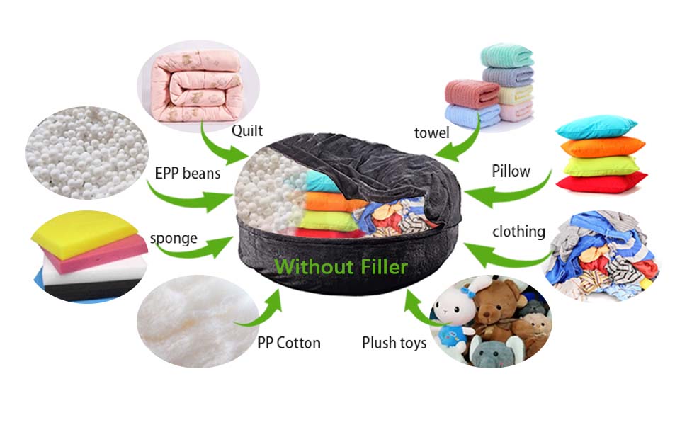 TGHSOJH Bean Bag Chair Cover(it was only a Cover, not a