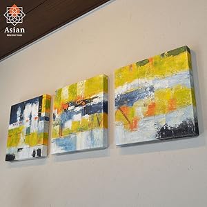 Amazon.co.jp: 抽象画 アートパネル 3枚 3連 北欧 アート 大きい