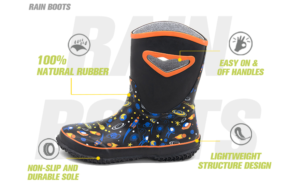 Toddler Kids Rain Boots