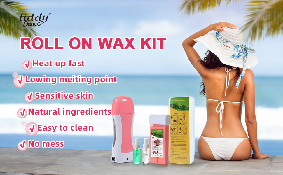 Roll on Waxing Kit Roll on Wax Kit for Women and Men Wax