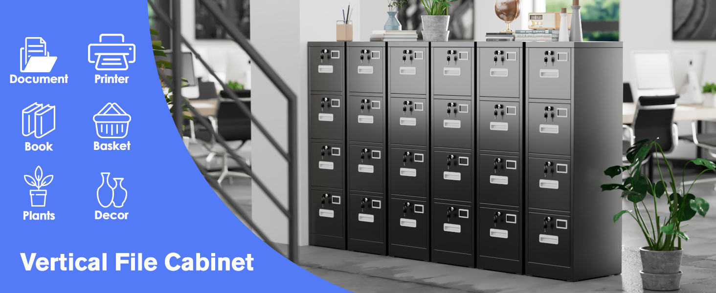 4 Drawer File Cabinet