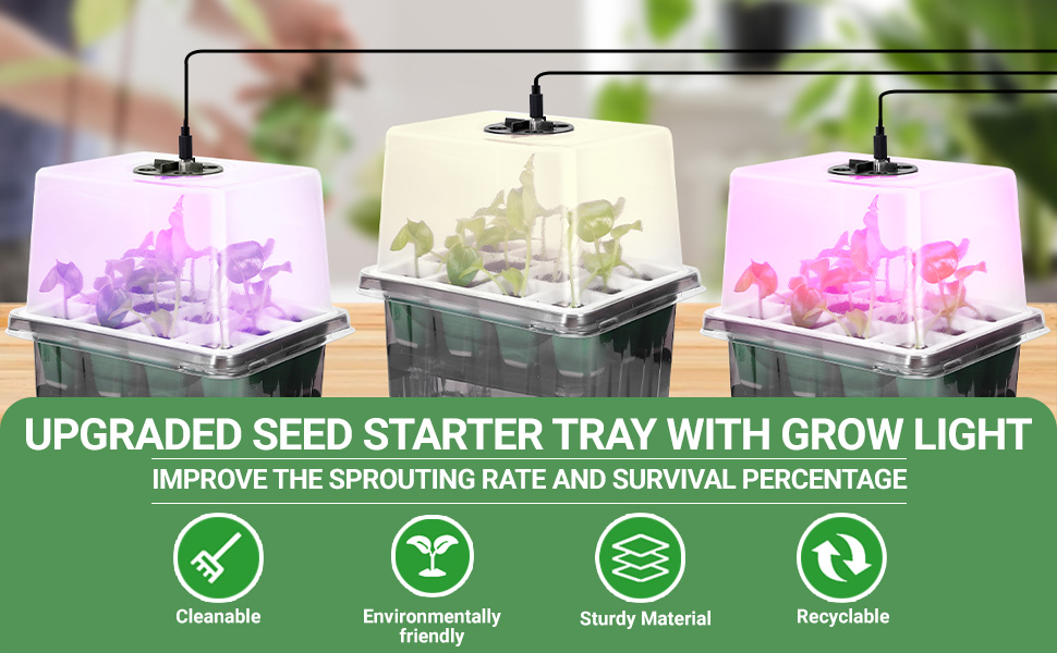 Self-Watering Seed Starter Tray Kit