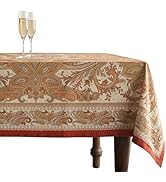 Maison d' Hermine Table Cloth Rectangle Table 100% Cotton 60 x 120 Inches Tablecloth Reusable Dec...