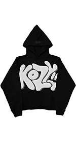 ★Wai Kei★ Logo typography hoodie black YK22WTS01 ☆Wai Kei☆ Logo typography hoodie black YK22WTS01 ☆ Wai
