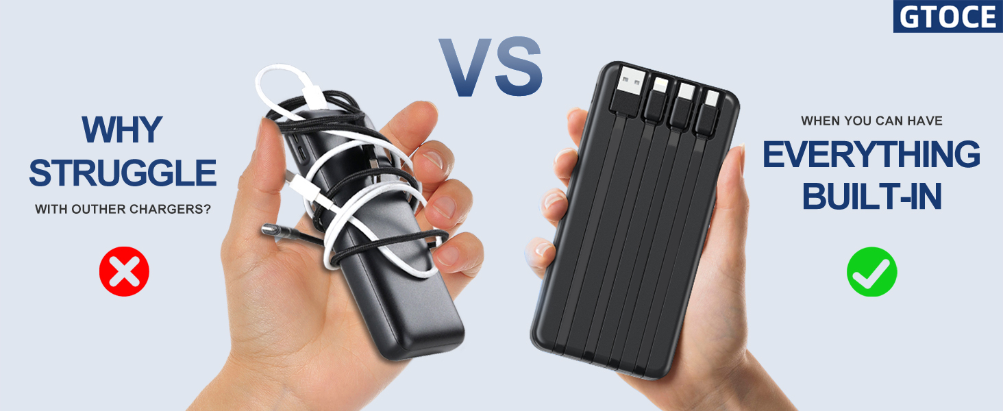 GTOCE Portable charger power bank battery pack power bank portable charger for iphone