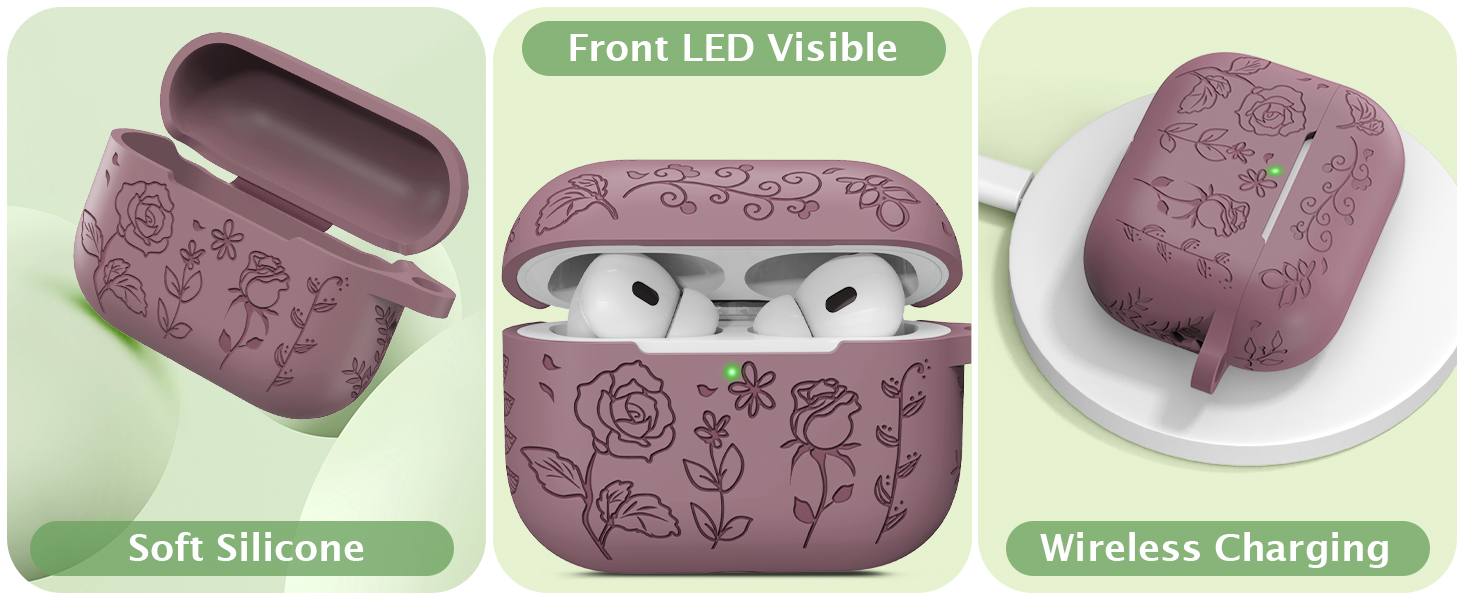 Soft Silicone,Front LED Visible,Wireless Charging