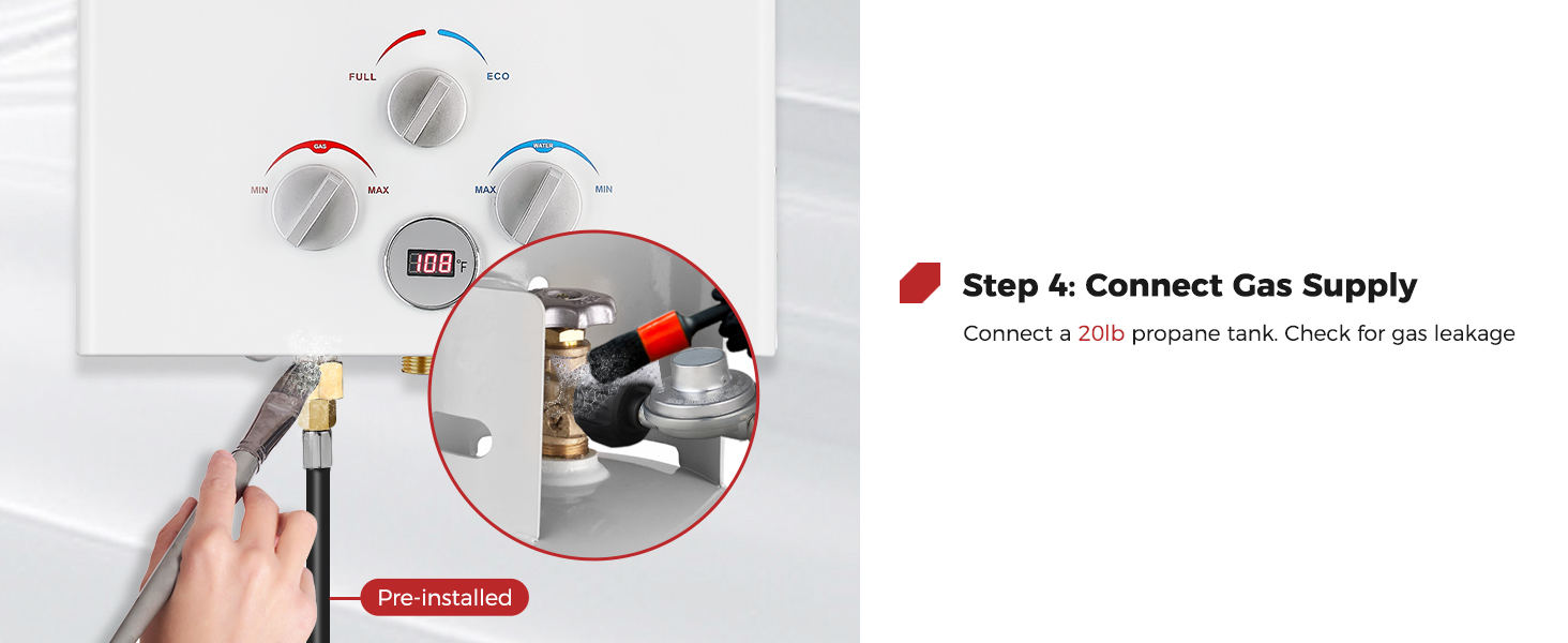 portable propane water heater