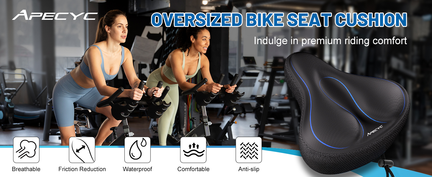 extra wide bike seat cushion