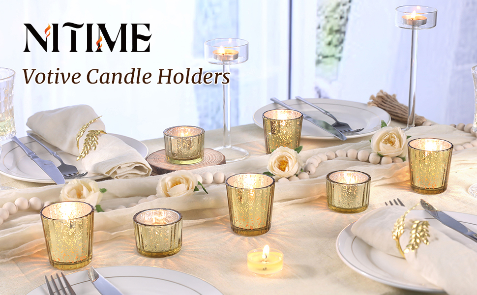 gold candle holder
