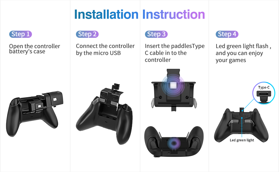 DUXICEPIN Paddles for Xbox One Controller,Multifunctional Back Button Attachment for