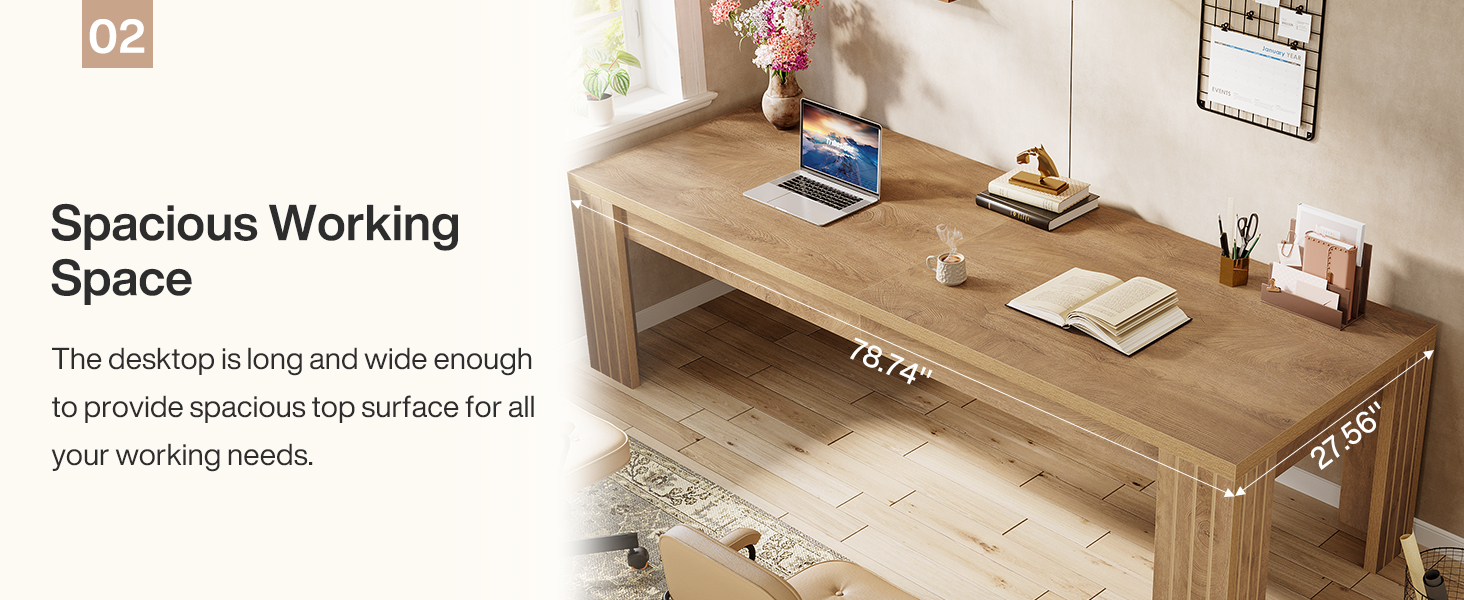 dual desk for two people