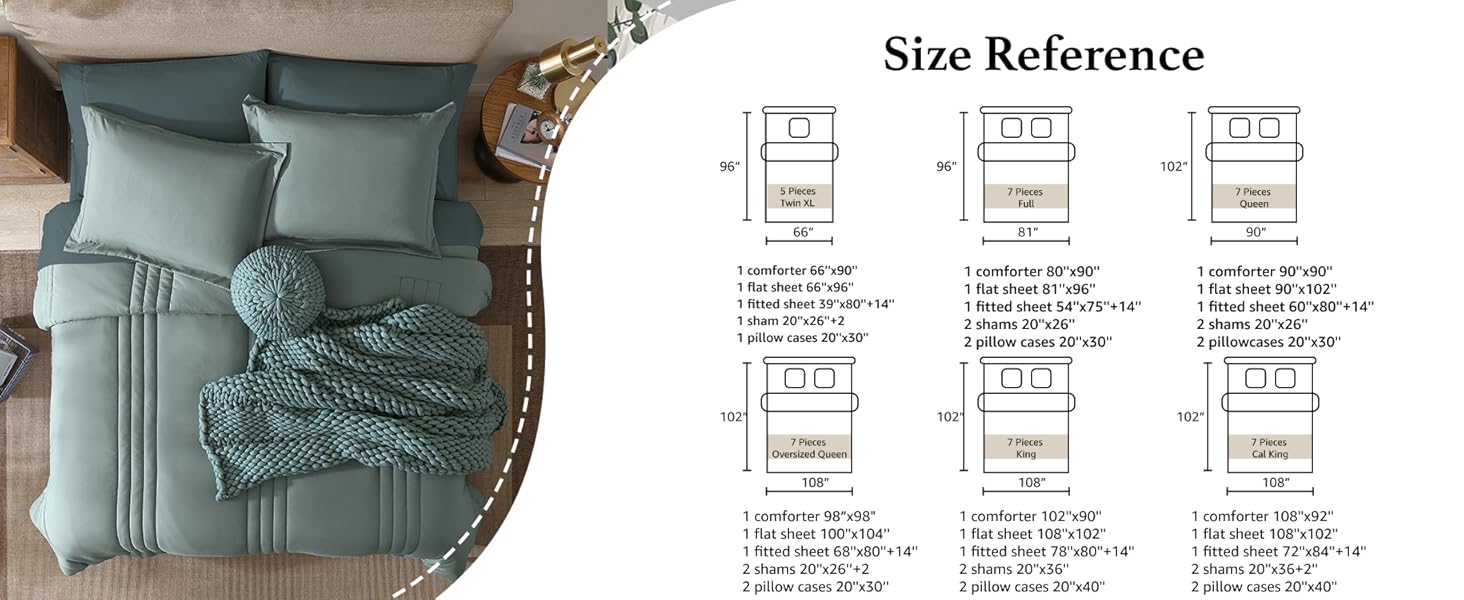 Comforter King Size, King Comforters Set 7 Piece