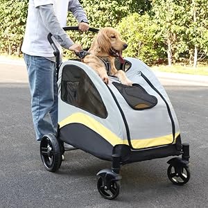 BingoPaw ペットカート 中型犬 大型犬 カート バギー 多頭 ドッグカー Amazon.co.jp: BingoPaw ペットカート 中型犬 大型犬 カート