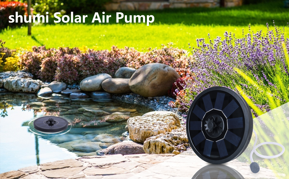 Solar Air Pump Clearance shumi Solar Pond Aerator Oxygen