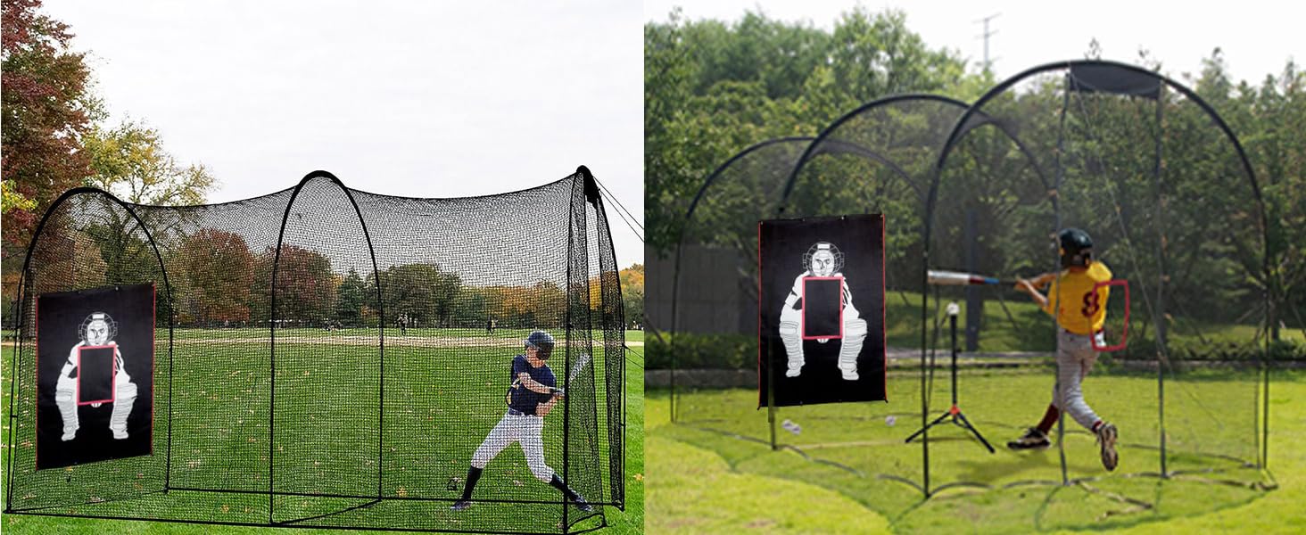 Vaolvpant Baseball/Softball Backstop with Strike Zone