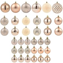 Champagne Gold Christmas Tree Decorations Balls