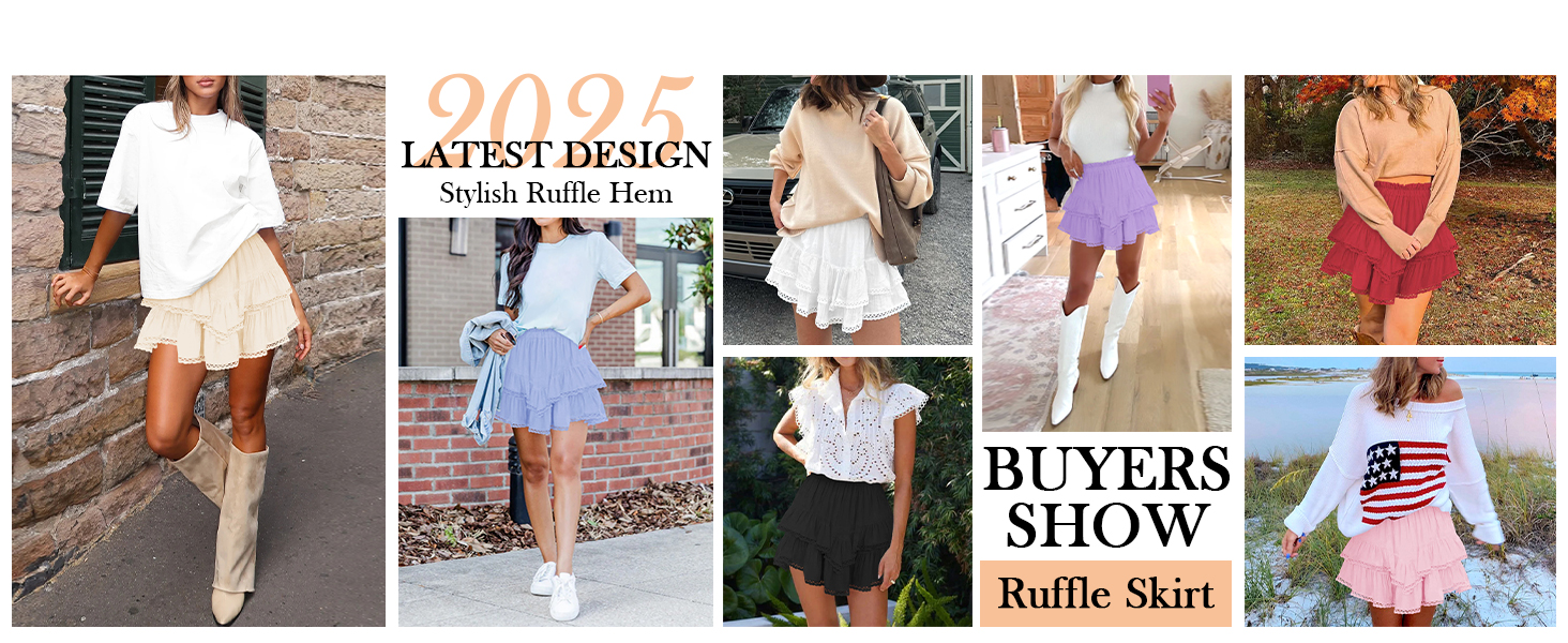 ruffle skirt women