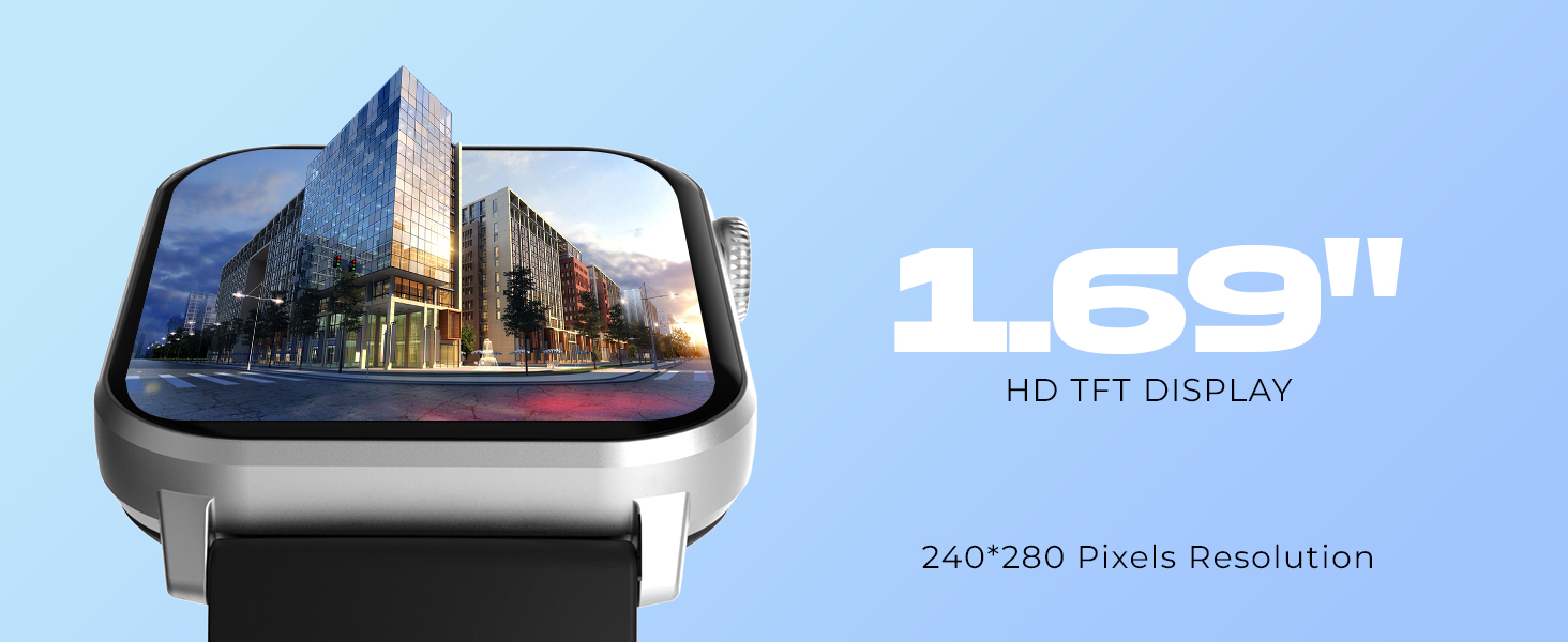 X-40 1.69" HD TFT Display, 240*280 Pixels Resolution