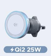 UGREEN Magnetic Car Charger Mount, Compatible with Magsafe Car Phone Holder Wireless Charger, Mag...