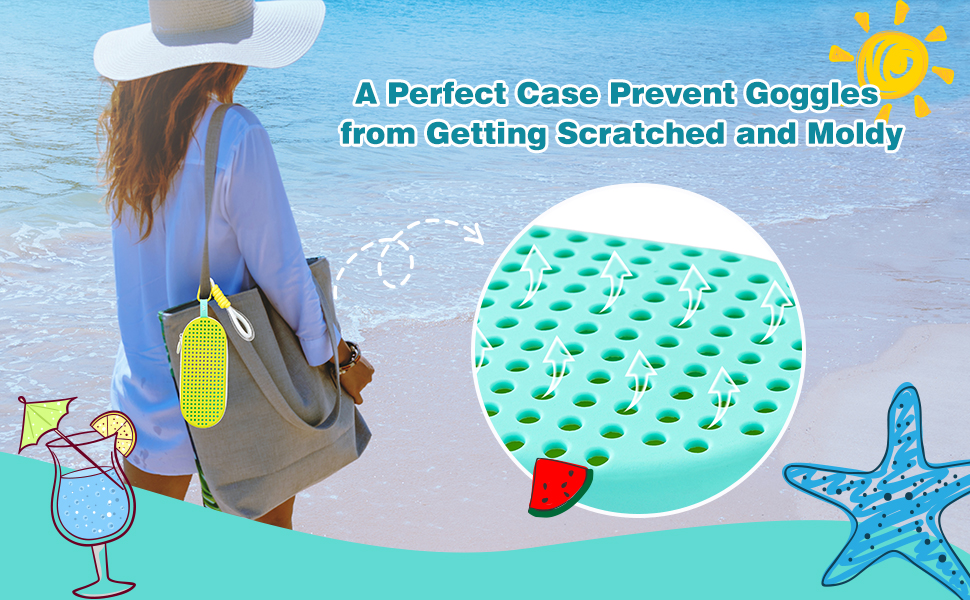 swim goggle case