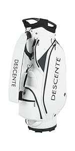 DESCENTE GOLF デサント ゴルフ キャディ バッグ 9型 ホワイト DESCENTE GOLF デサント ゴルフ キャディ バッグ 9型 ホワイト