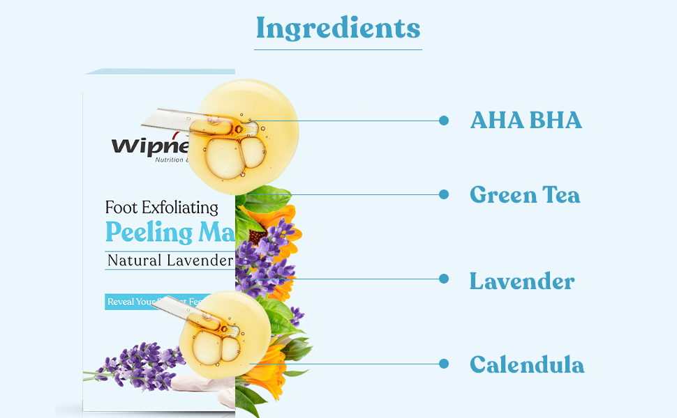 foot peeling mask intgredients wipness